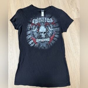 3/$12. Tapout Black Graphic T-Shirt. Women’s. Small.